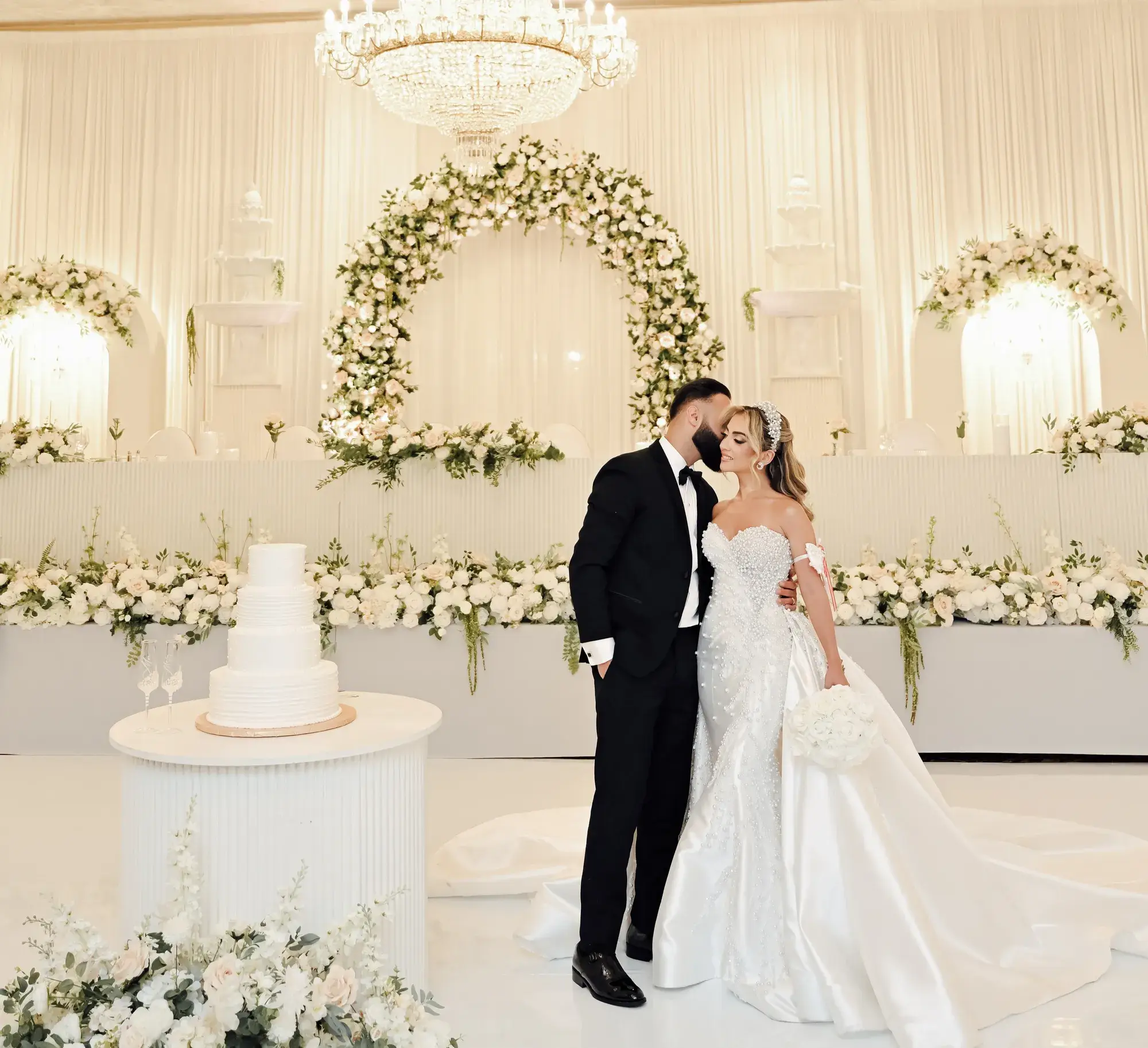 Elegant reception at Cotillion Banquets